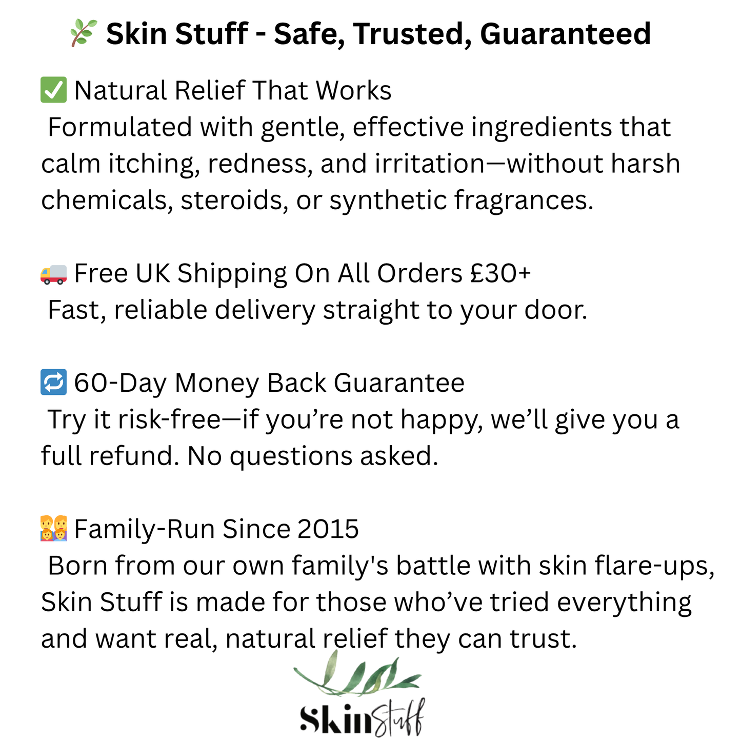 Skin Stuff 50ml – Soothe, Calm & Restore - BUY 1 GET 1 FREE TODAY!!!