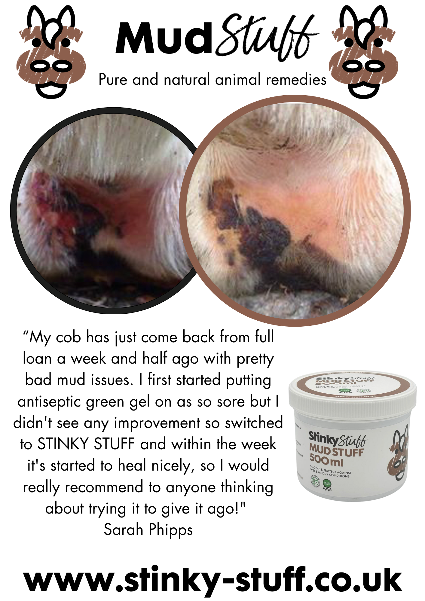 Mud Stuff – Natural Barrier Balm for Horses - Free Shipping