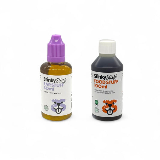 Ear Stuff & 100ml Food Stuff - Helps Dogs With Yeasty Ear Problems